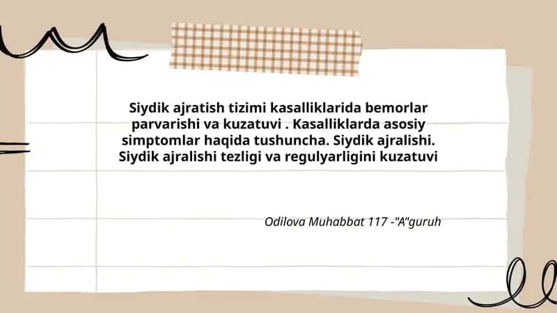 Siydik ajratish tizimi 1
