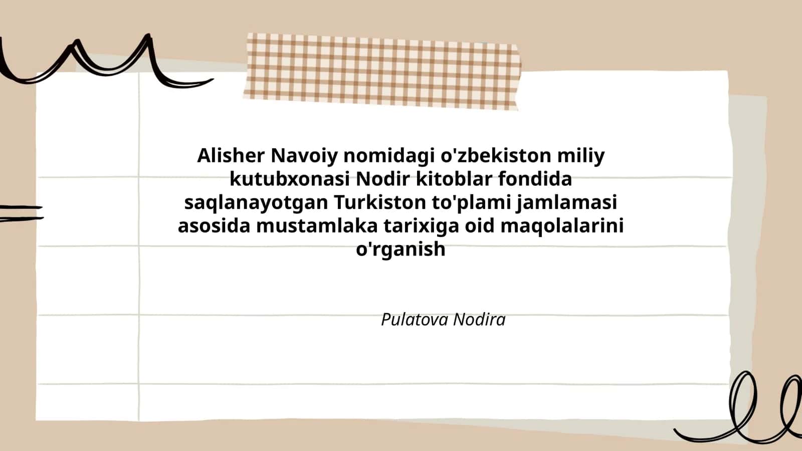 Turkiston to'plami jamlamasi asosida mustamlaka tarixiga oid maqolalarini o'rganish 1