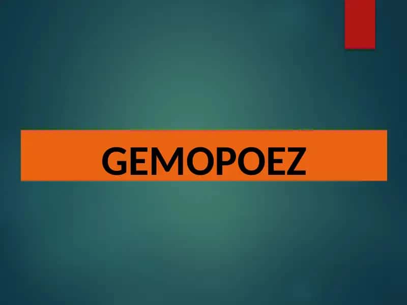 GEMOPOEZ 1