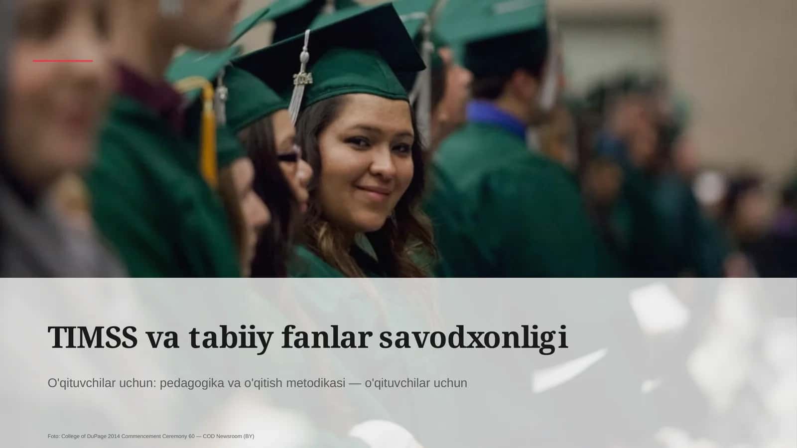 TIMSS va tabiiy fanlar savodxonligi 1