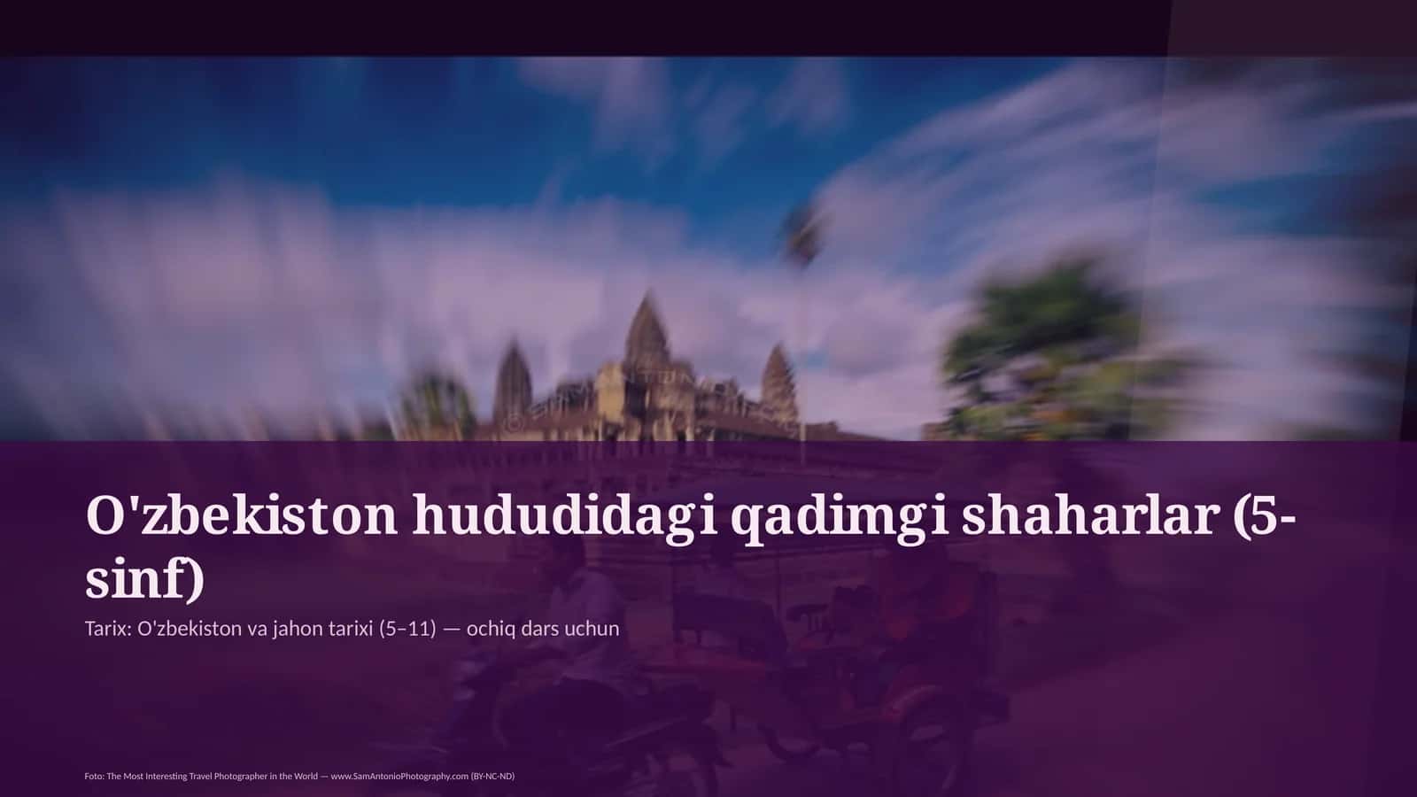 O'zbekiston hududidagi qadimgi shaharlar (5-sinf) 1
