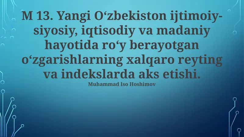 Iqtisodiy taraqqiyot yo'llari: indeks tahlillari 1