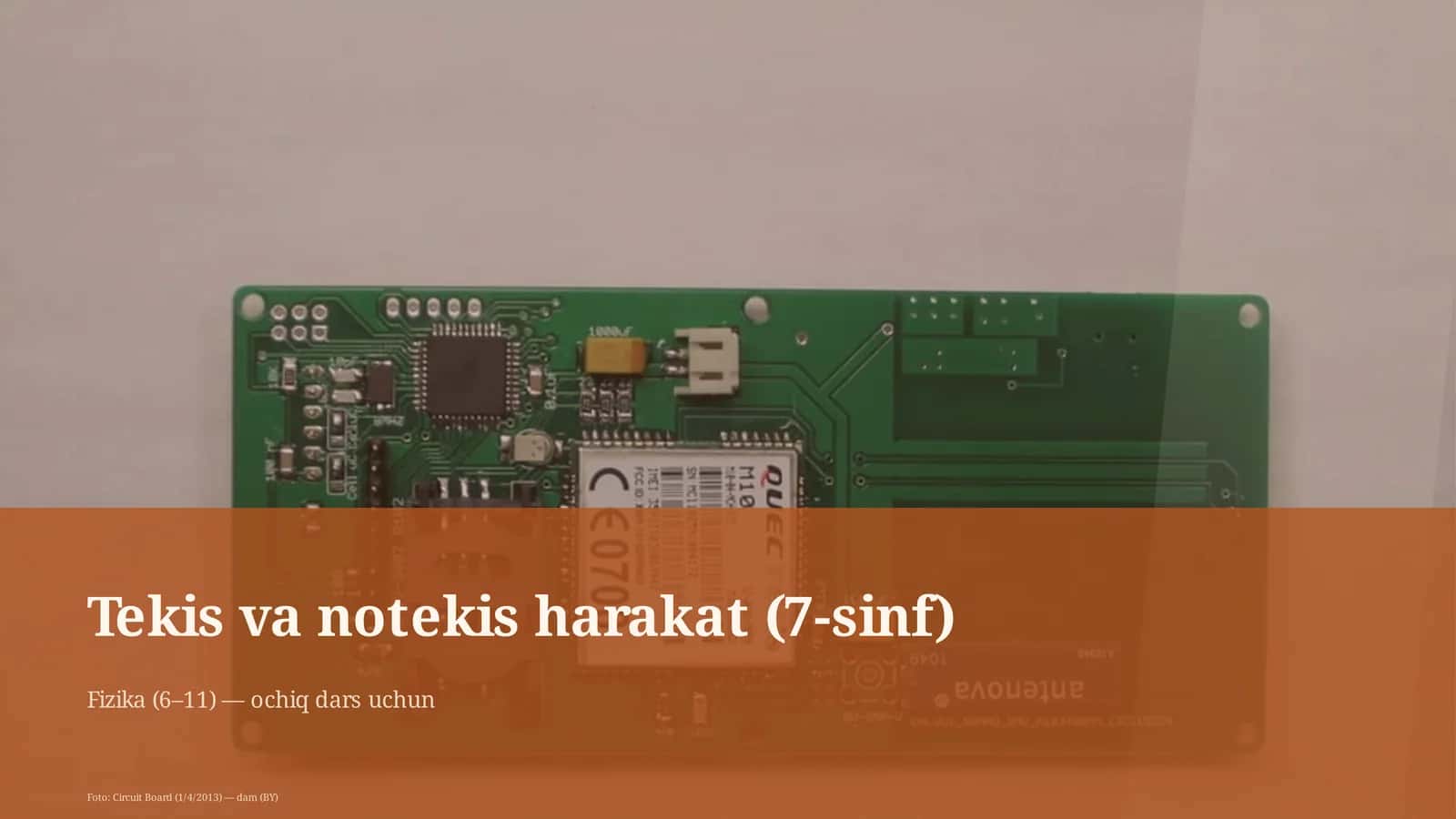 Fizika (6–11) — ochiq dars uchun 1