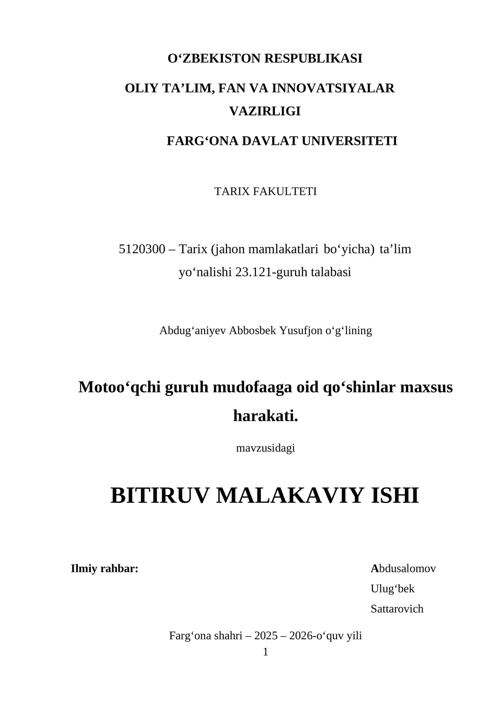Motoo‘qchi guruhning mudofaaga oid qo‘shinlar maхsus harakati 1