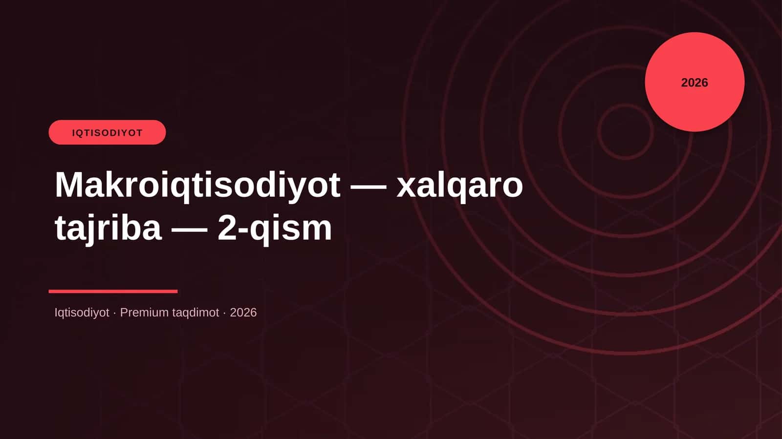 Makroiqtisodiyot — xalqaro tajriba — 2-qism 1