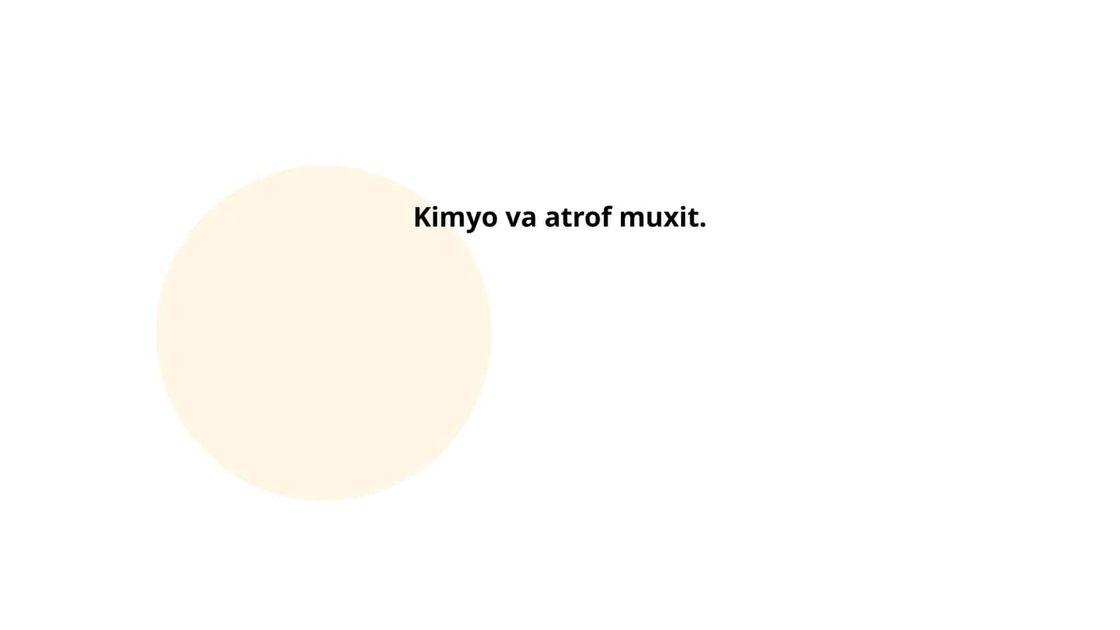 Kimyo va Atrof Muxit 1