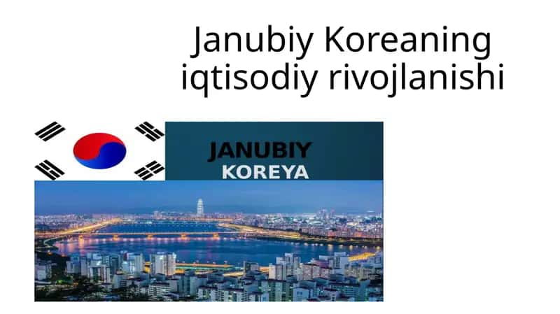 Janubiy Koreyaning iqtisodiy rivojlanishi 1