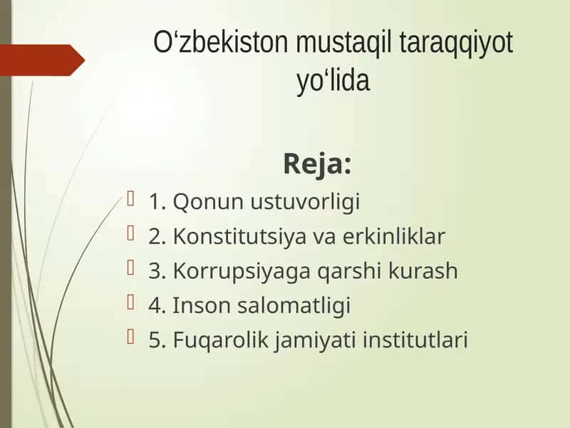 O‘zbekiston mustaqil taraqqiyot yo‘lida 1