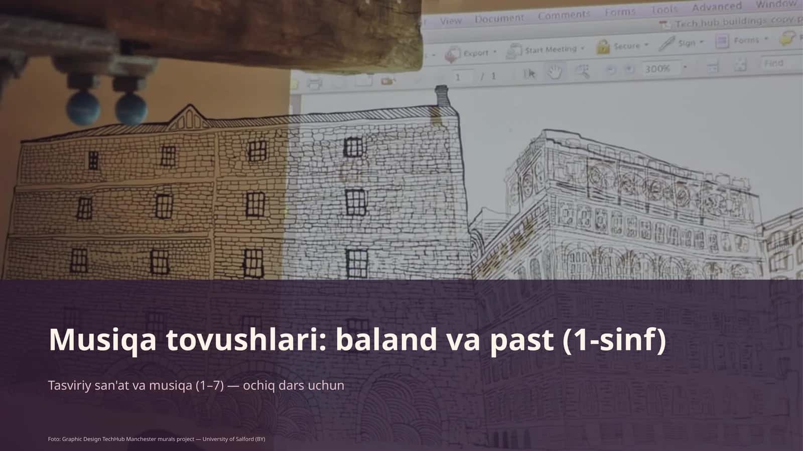 Tasviriy san'at va musiqa (1–7) - ochiq dars uchun 1