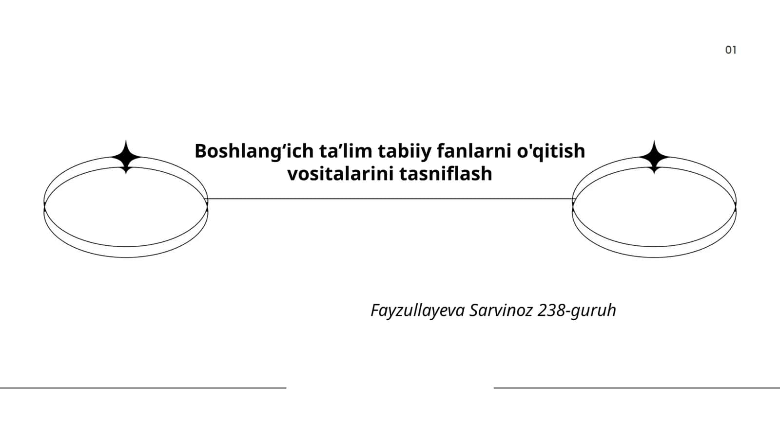 Boshlang‘ich ta’lim tabiiy fanlarni o'qitish vositalarini tasniflash 1