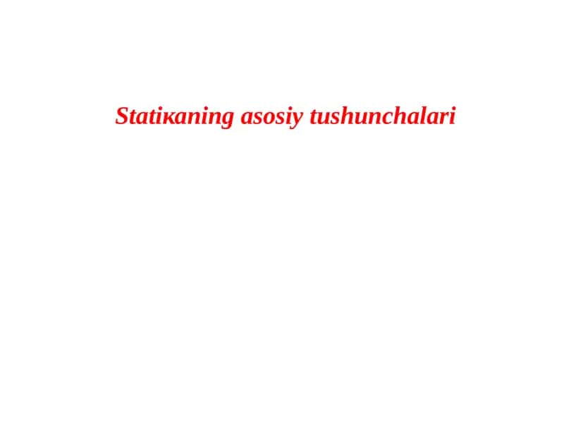Stаtiкаningasosiytushunchalari 1