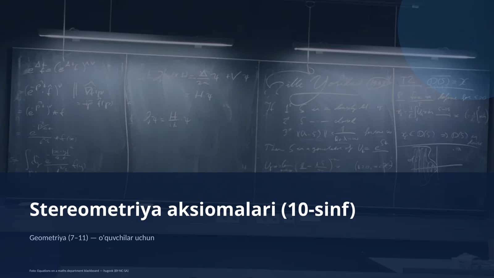 Stereometriya aksiomalari (10-sinf) 1