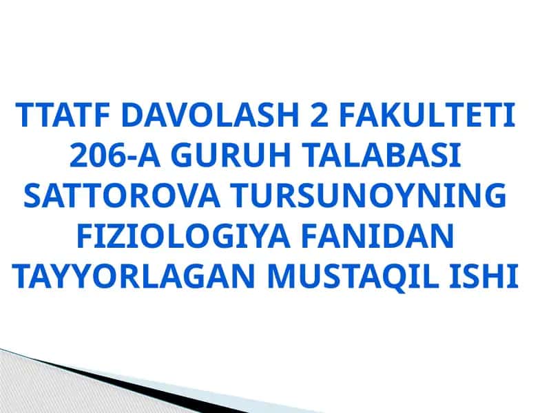 Odam va hayvonlar ingichka Va yo’g’on ichagida ovqat Hazm bo’lisini o’ziga xosligi 1