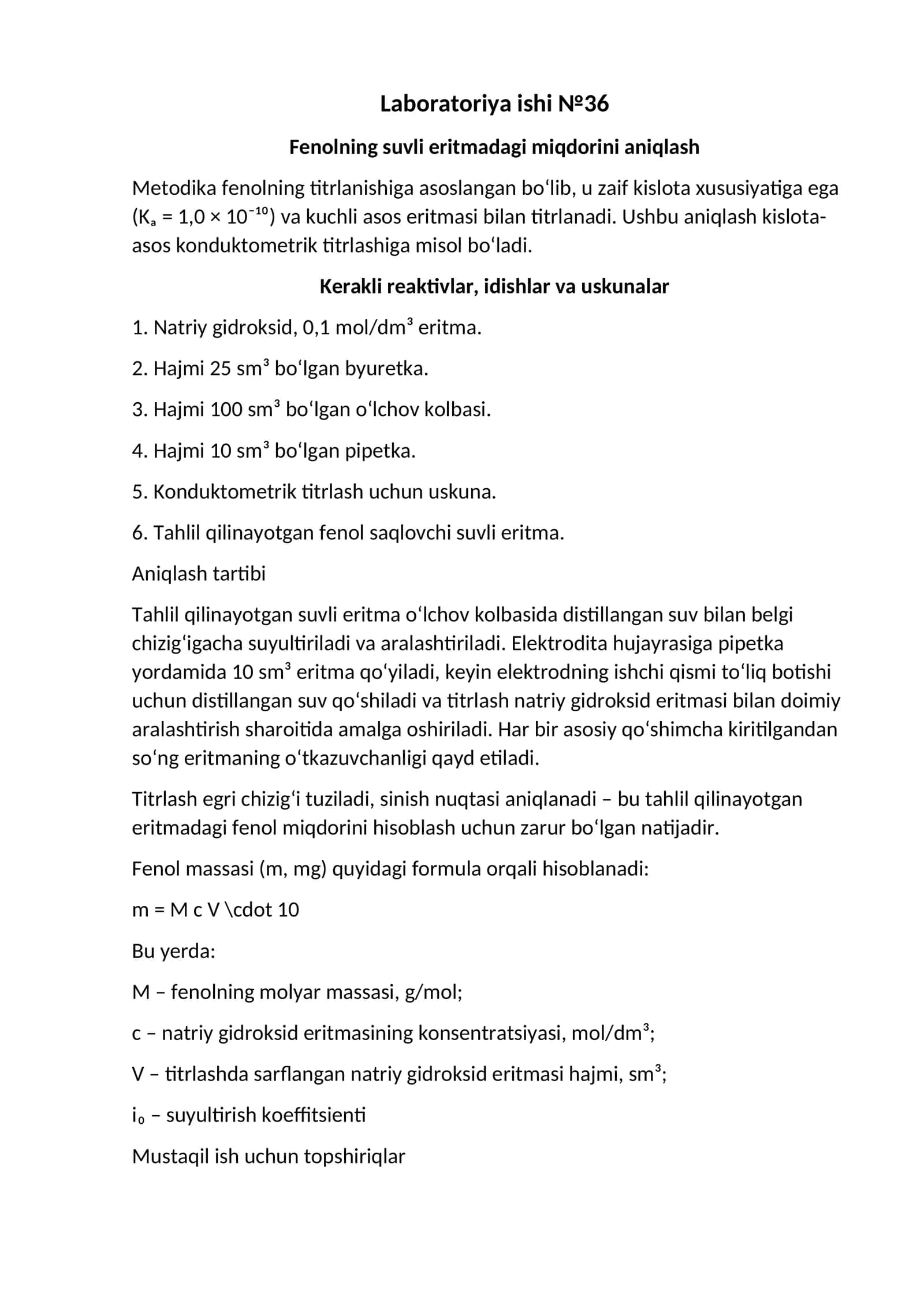 Laboratoriya ishi №36 1