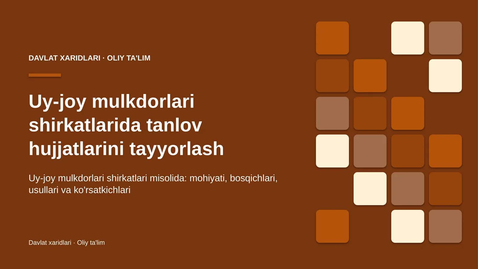 uy joy mulkdorlari shirkatlarida tanlov hujjatlarini tayyorlash 7445 1