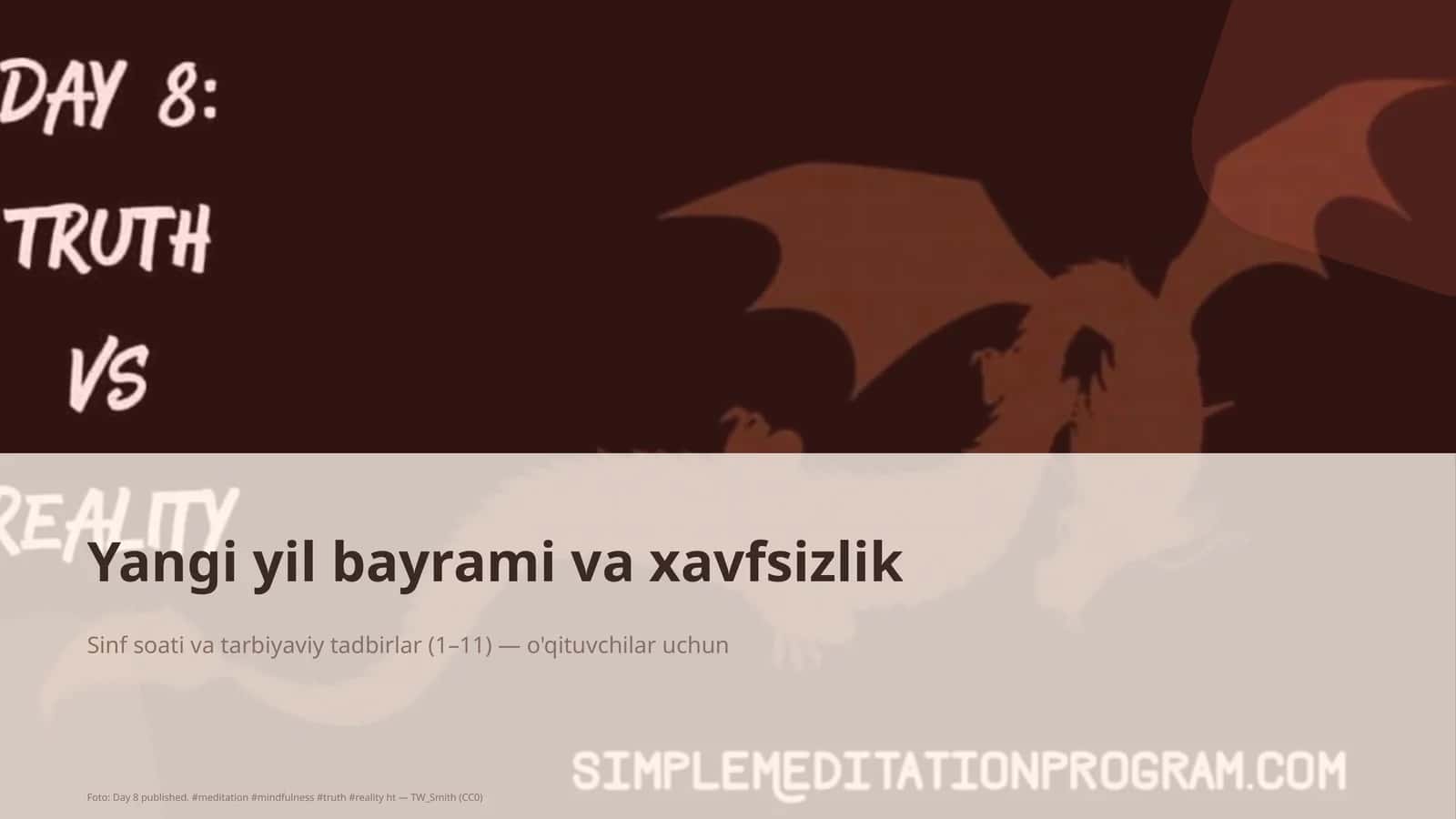 Sinf soati va tarbiyaviy tadbirlar 1