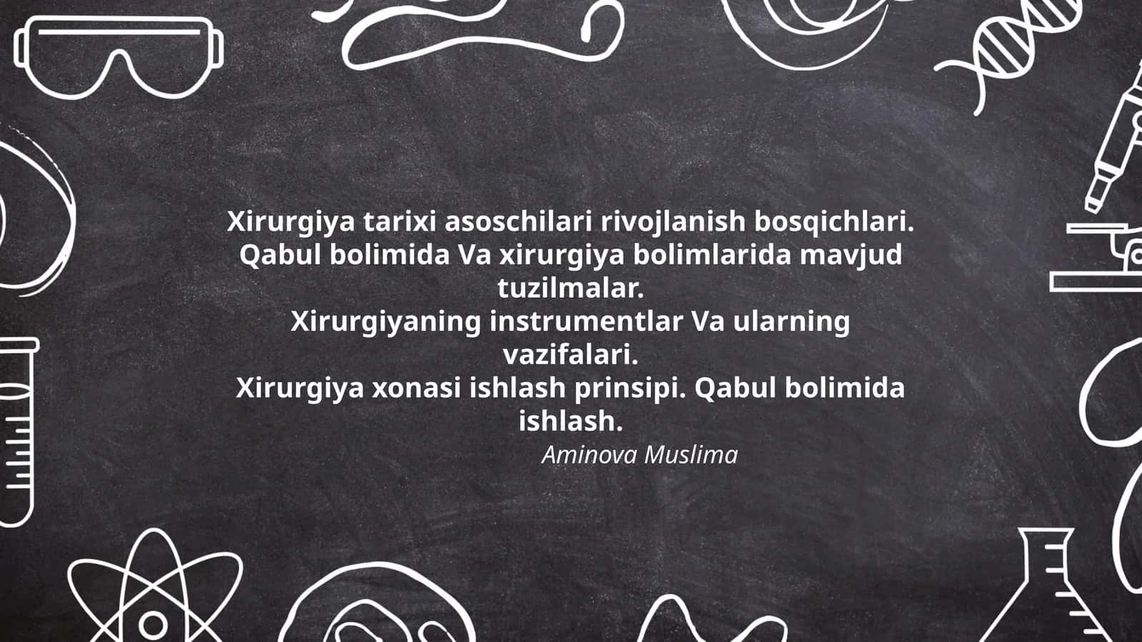 Xirurgiya tarixi asoschilari rivojlanish bosqichlari 1