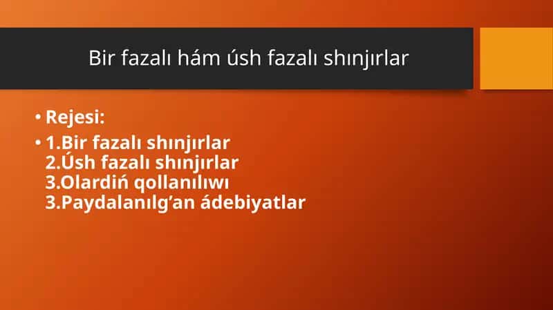 Elektr shınjırı 1