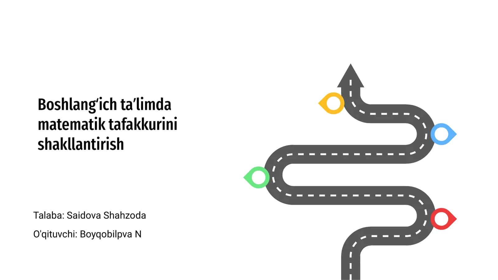 Boshlangʻich taʼlimda matematik tafakkurini shakllantirish 1