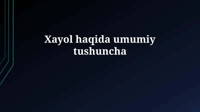 Tasavvur: Ta'rif, Xususiyatlar va Kognitiv Jarayonlar 1
