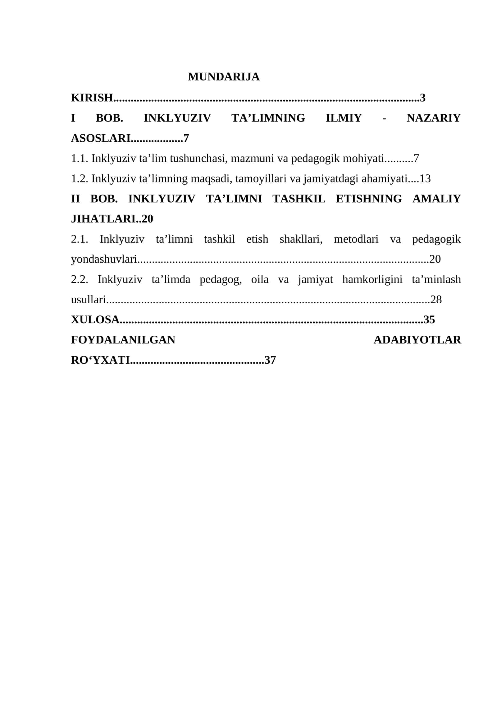Inklyuziv ta'limning ilmiy nazariy asoslari 1