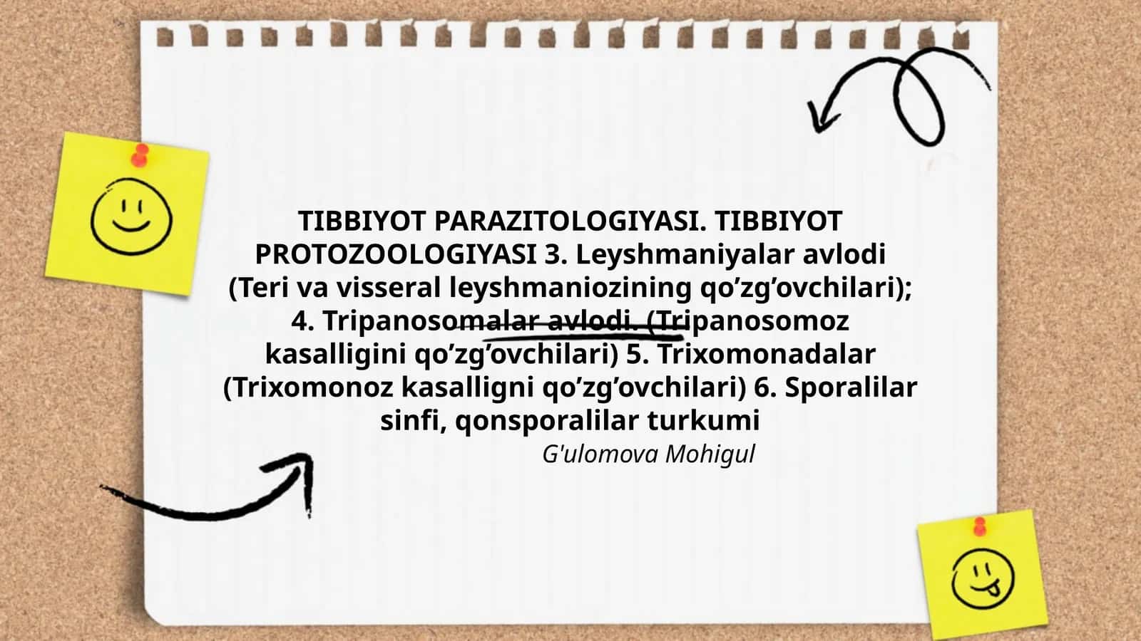 Tibbiyot Parazitologiyasi. Tibbiyot Protozooloqiyasi 1