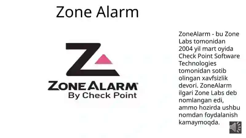 Zone Alarm
