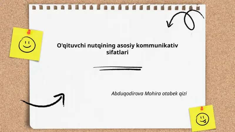 O'qituvchi nutqining asosiy kommunikativ sifatlari 1