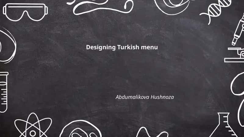 Designing Turkish menu 1