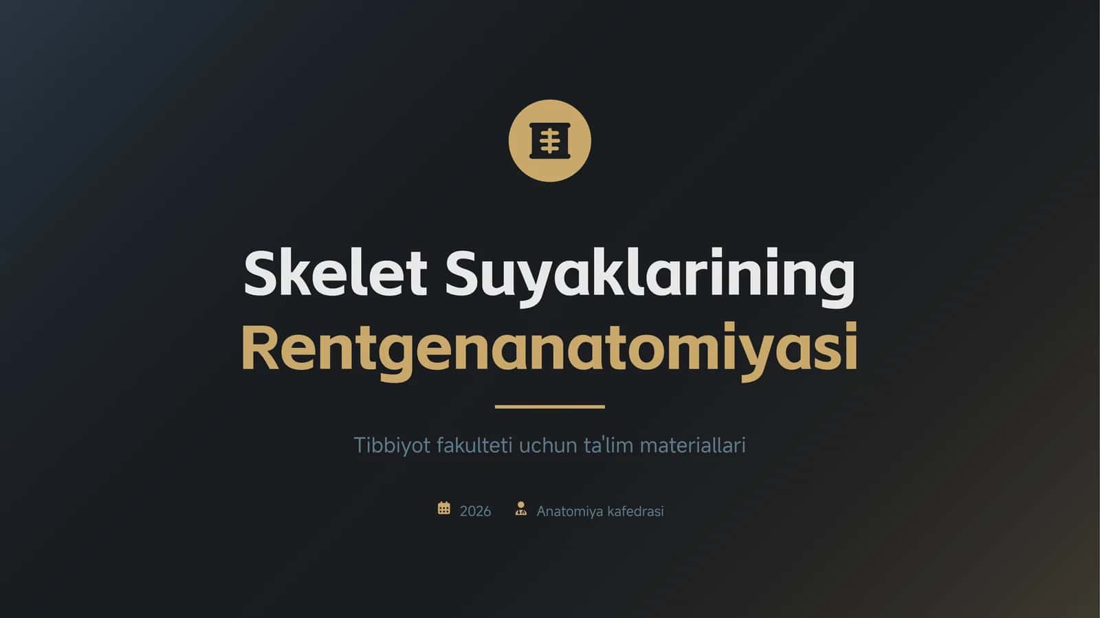 Skelet suyaklarining rentgenanatomiyasi 1