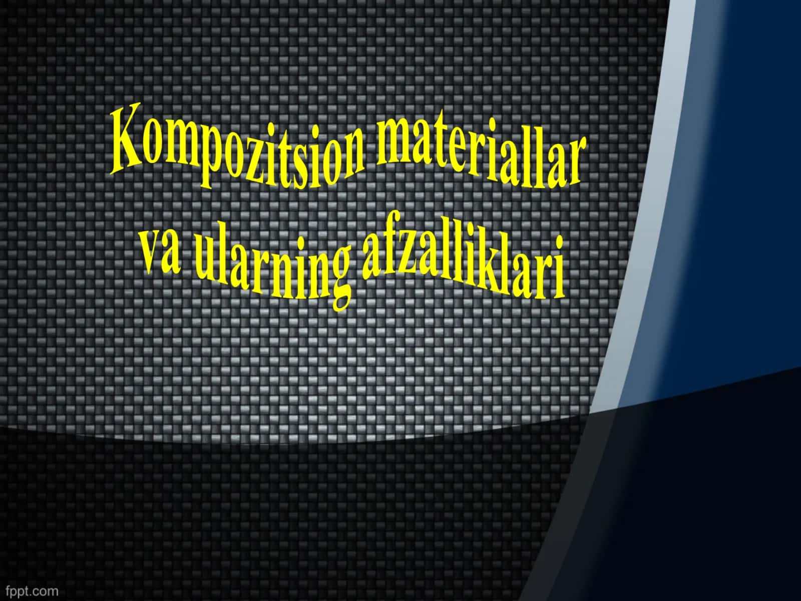 Kompozit materiallarni ishlab chiqarish 1