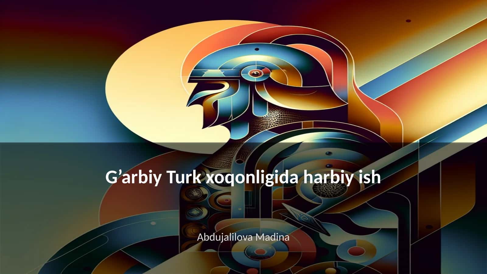G’arbiy Turk xoqonligida harbiy strategiyalar 1
