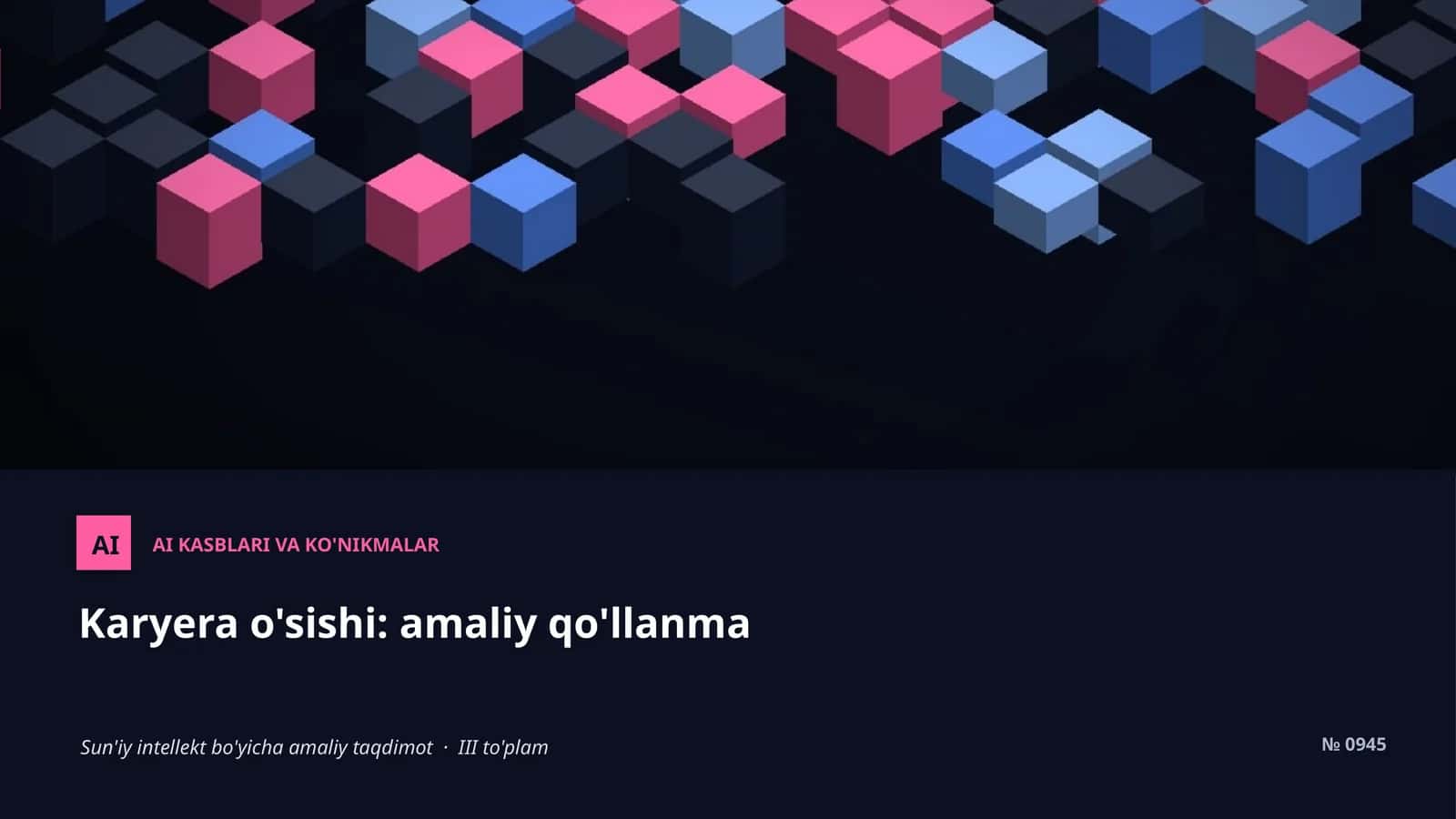 AI KASBLARI VA KO'NIKMALAR 1