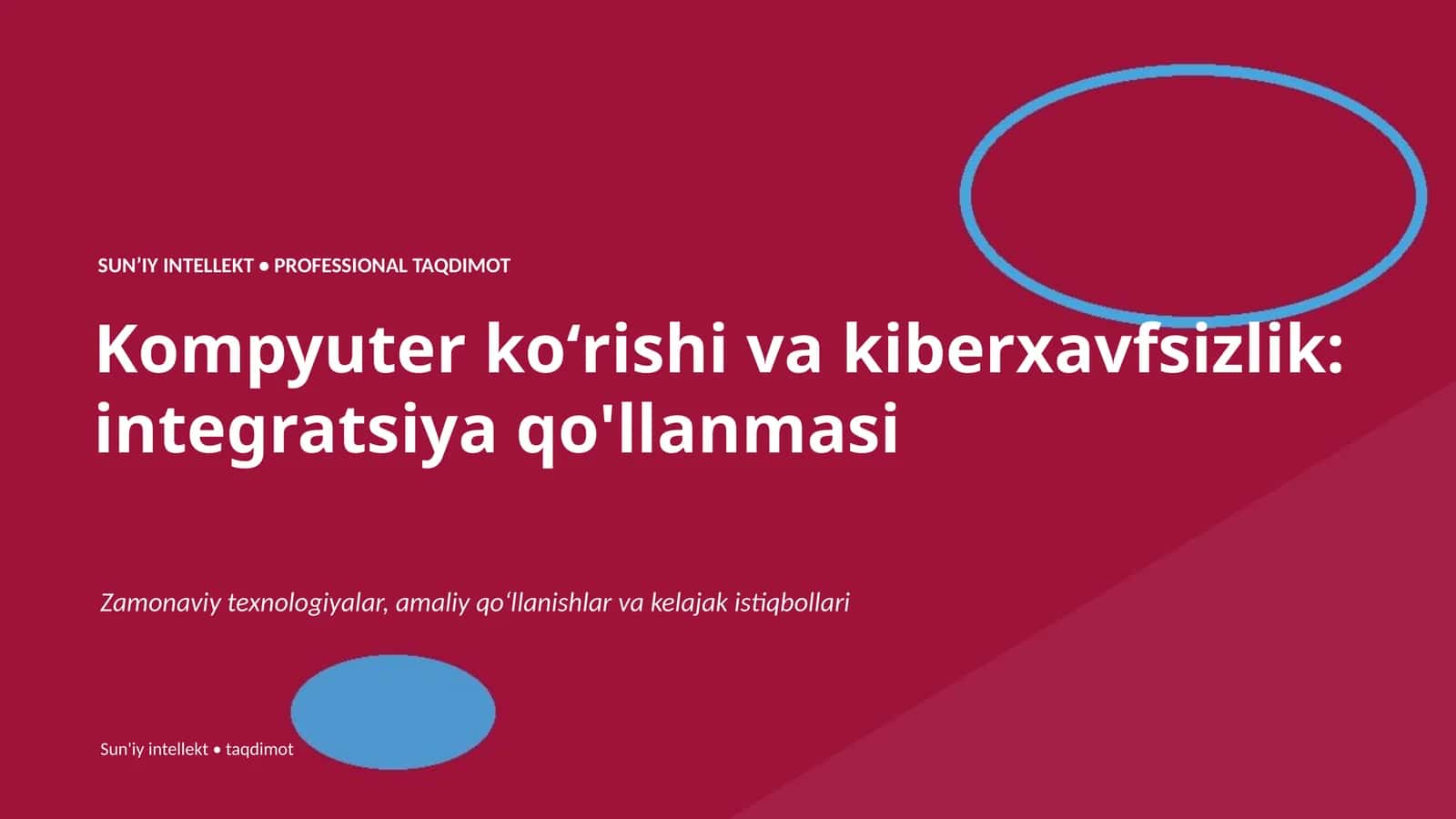 Kompyuter koʻrishi va kiberxavfsizlik: integratsiya qo'llanmasi 1