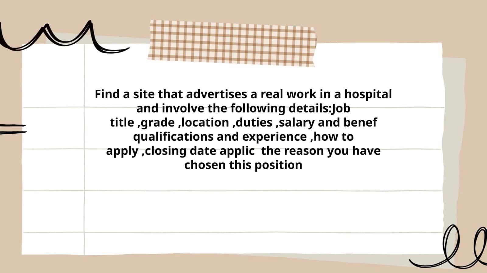 Real work in a hospital advertisement 1