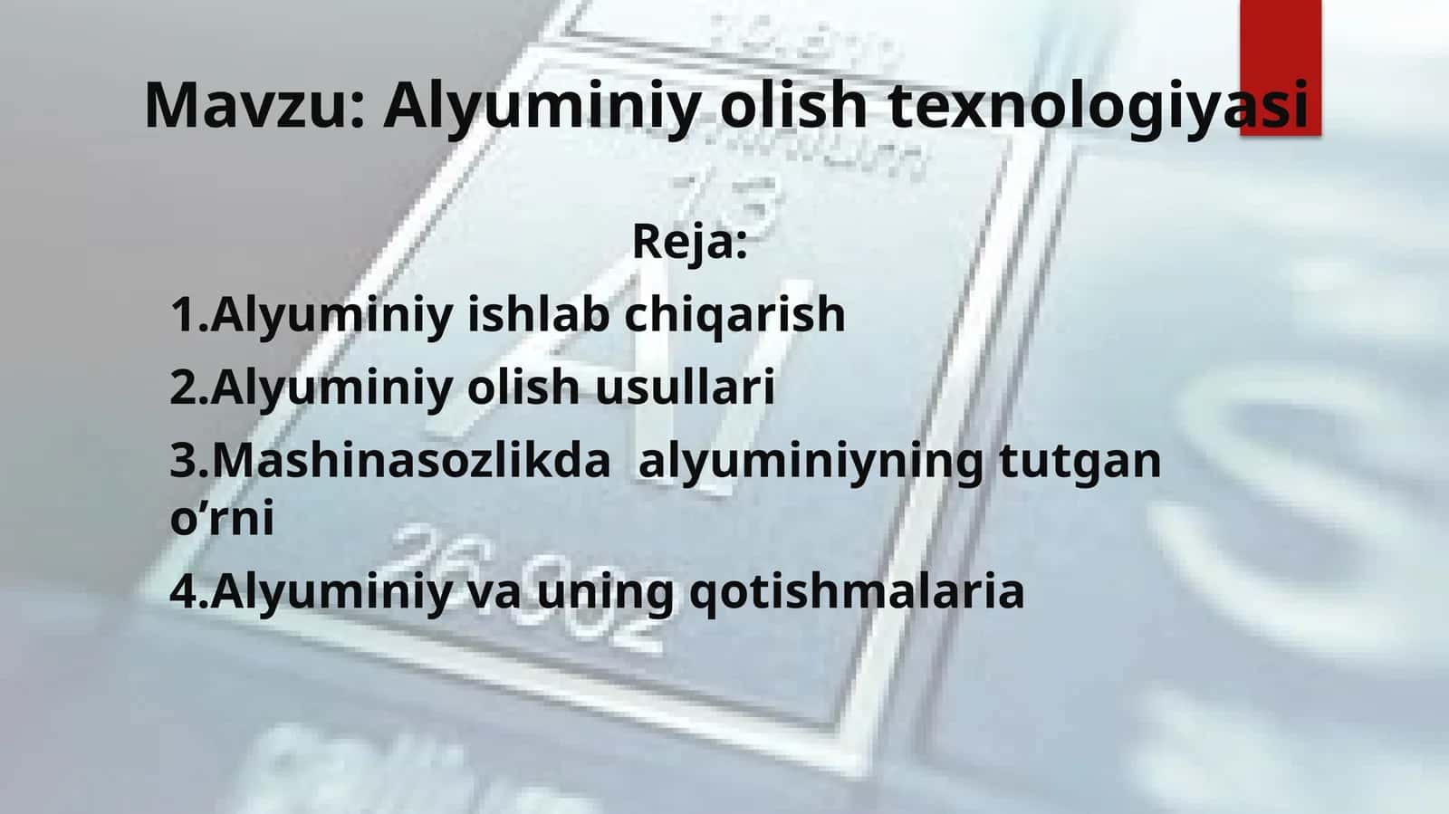 Alyuminiyolishtexnologiyasi 1