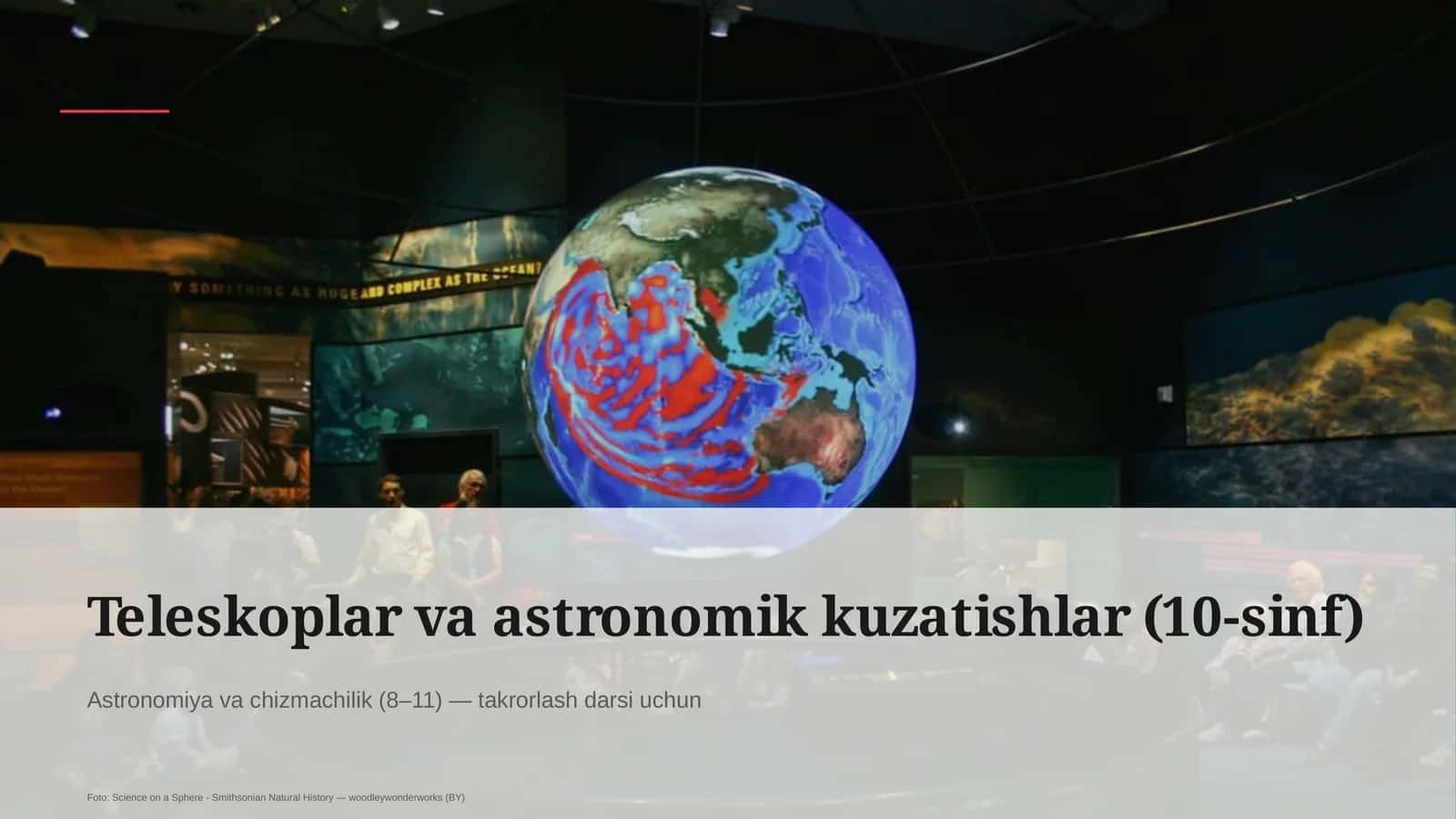 Teleskoplar va astronomik kuzatishlar (10-sinf) 1