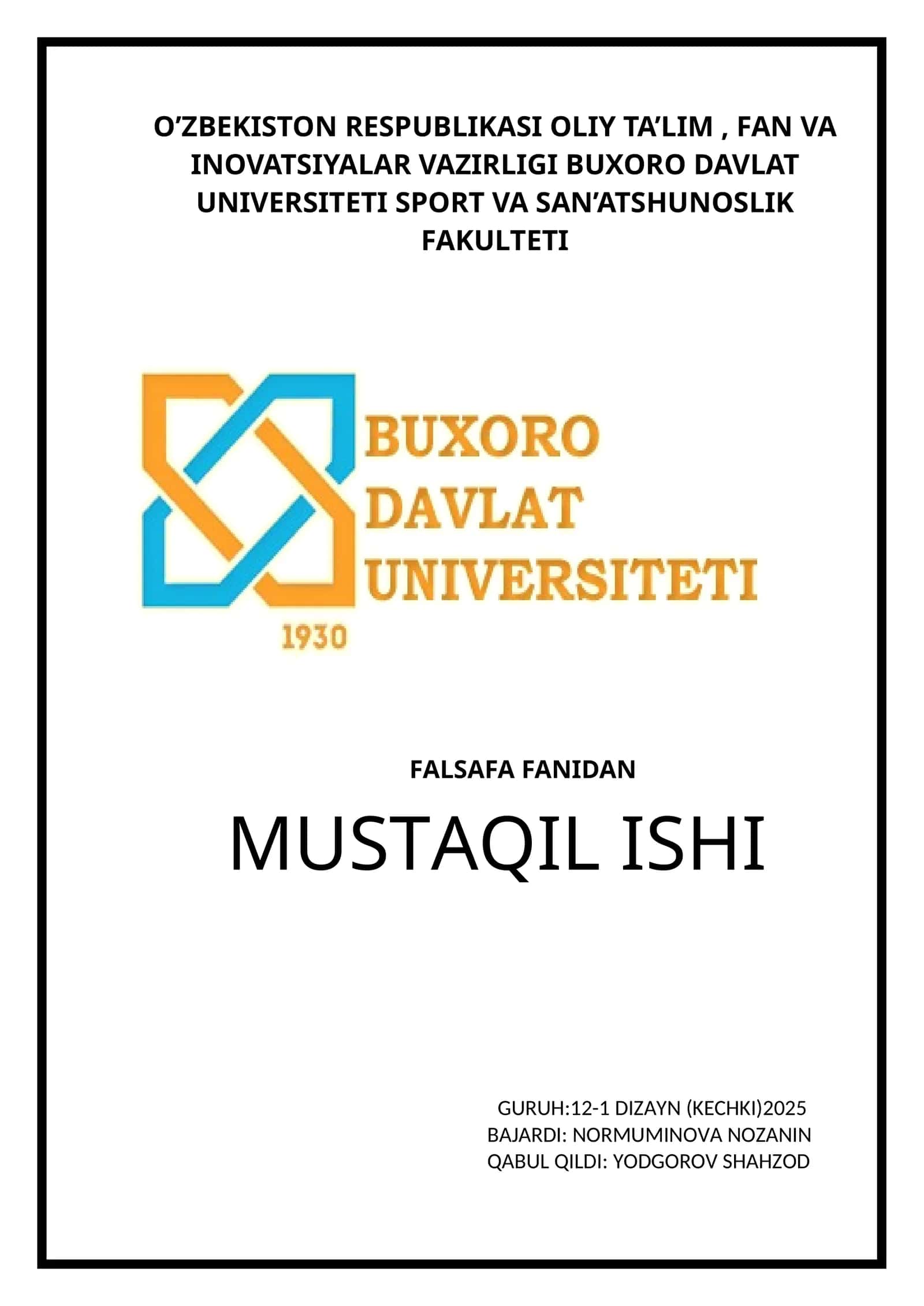 Bilish falsafasi (gnoseologiya) 1