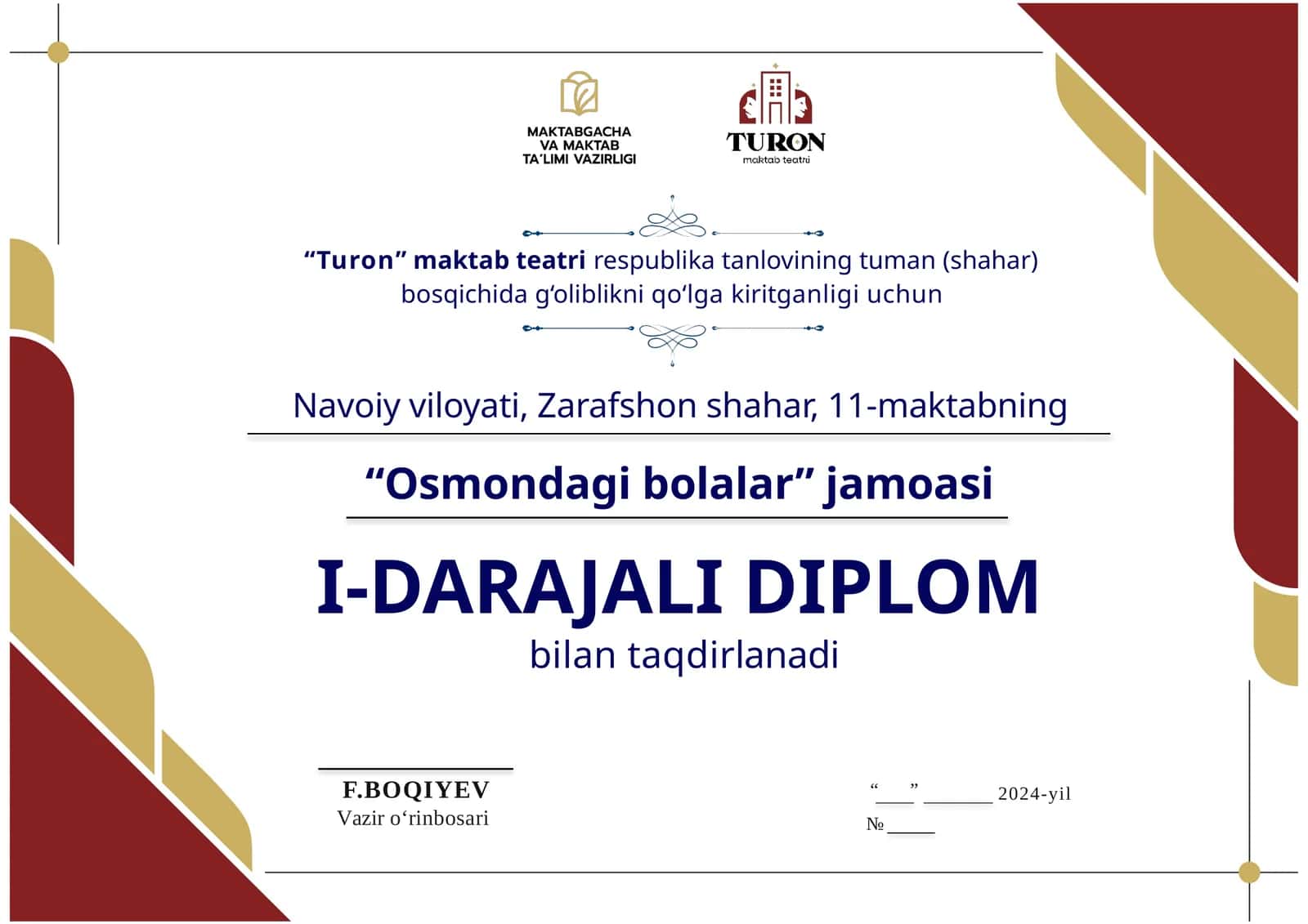 "I-DARAJALI DIPLOM" 1