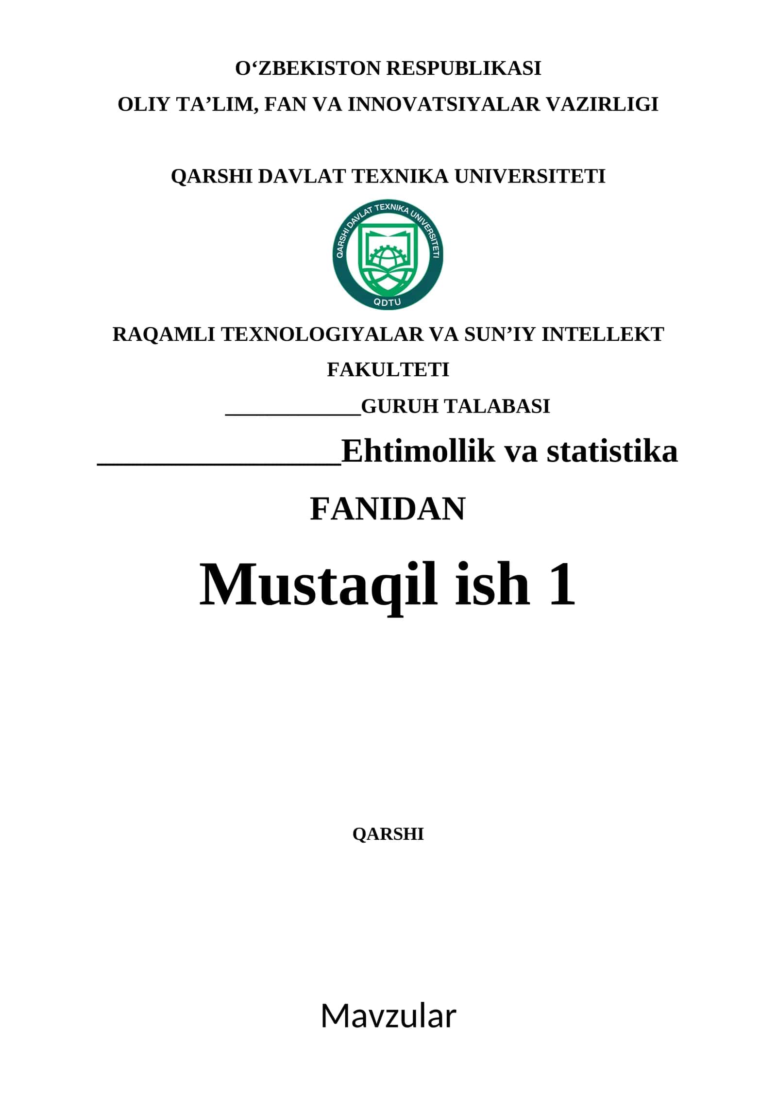 HODISALAR VA ULARNING TURLARI. HODISALAR ALGEBRASI VA SIGMA-ALGEBRASI. 1