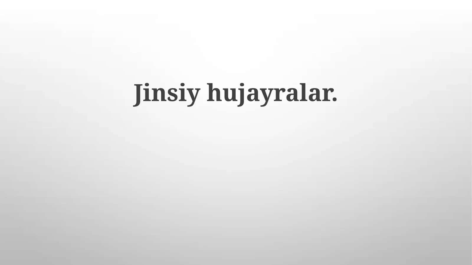 Jinsiyhujayralar 1