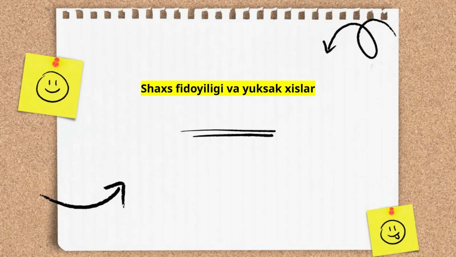 Shaxs fidoyiligi va yuksak xislar 1