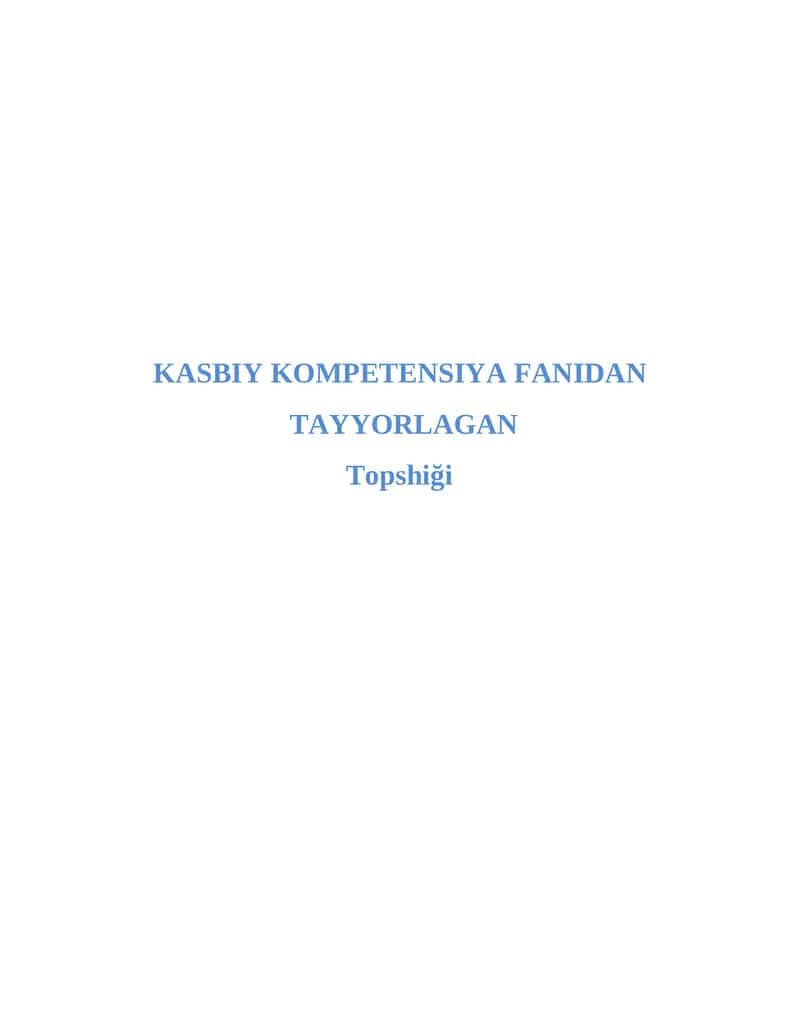 Rivojlangan mamlakatlarda kasbiy kompetentlikka oid ilmiy yondashuvlar 1