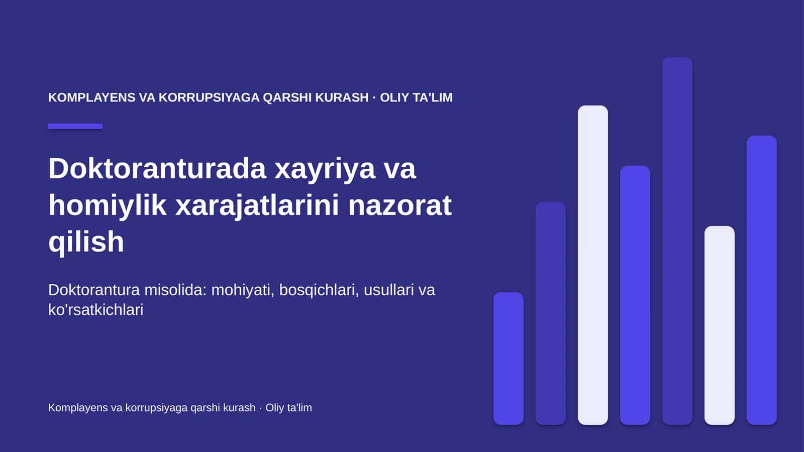 doktoranturada xayriya va homiylik xarajatlarini nazorat qilish 2741 1