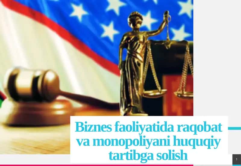 Biznes faoliyati, raqobat va monopoliyani huquqiy tartibga solish 1