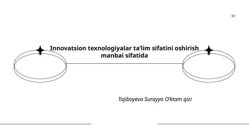 Innovatsion texnologiyalar ta’lim sifatini oshirish manbai sifatida 1