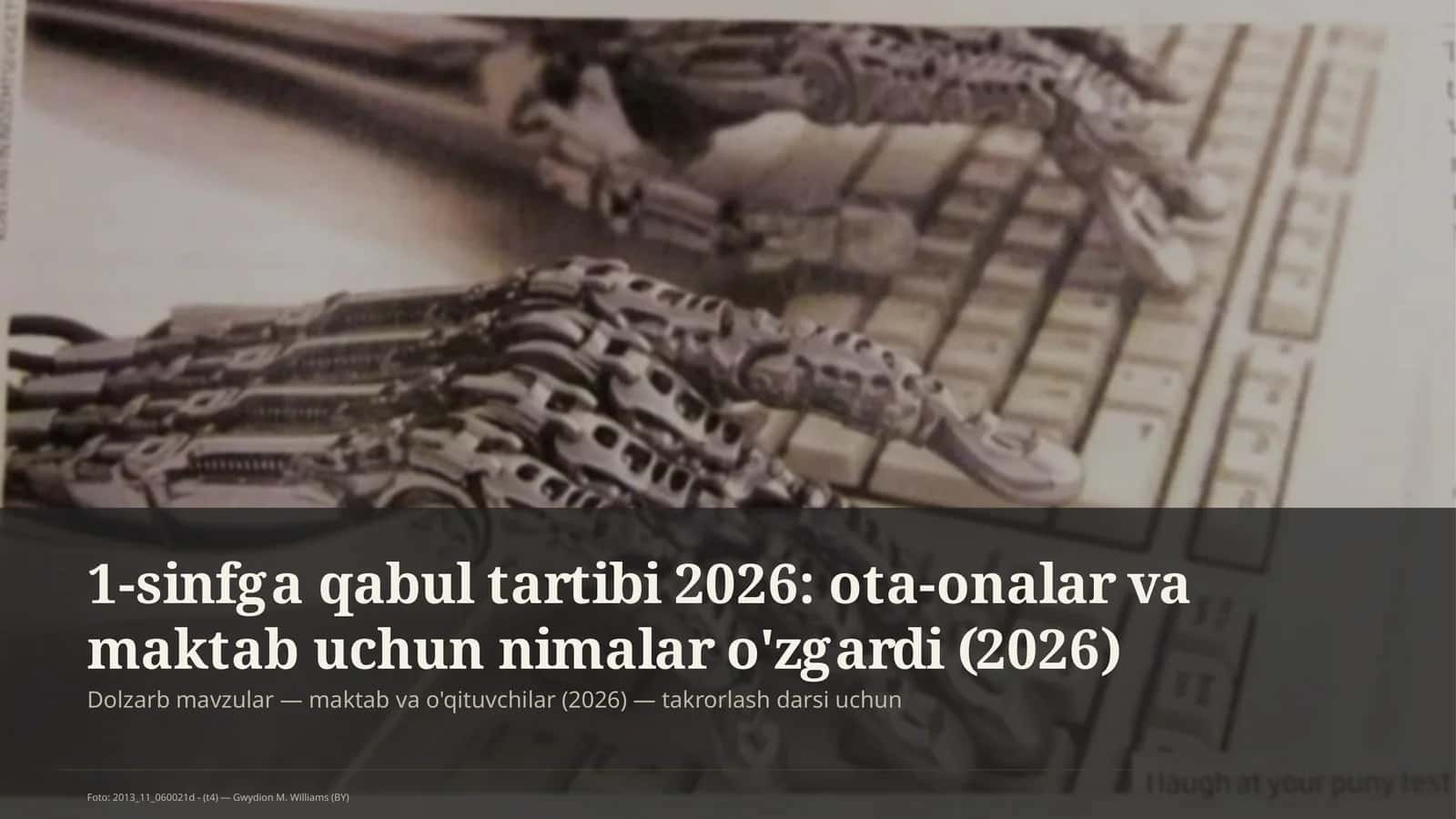 Dolzarb mavzular — maktab va o'qituvchilar 1