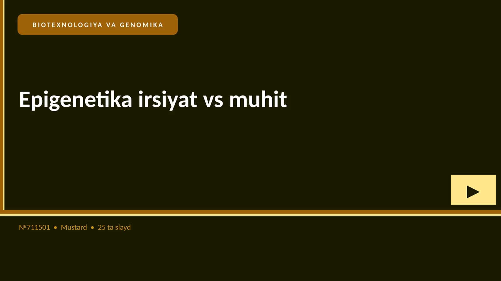 Epigenetika irsiyat vs muhit 1