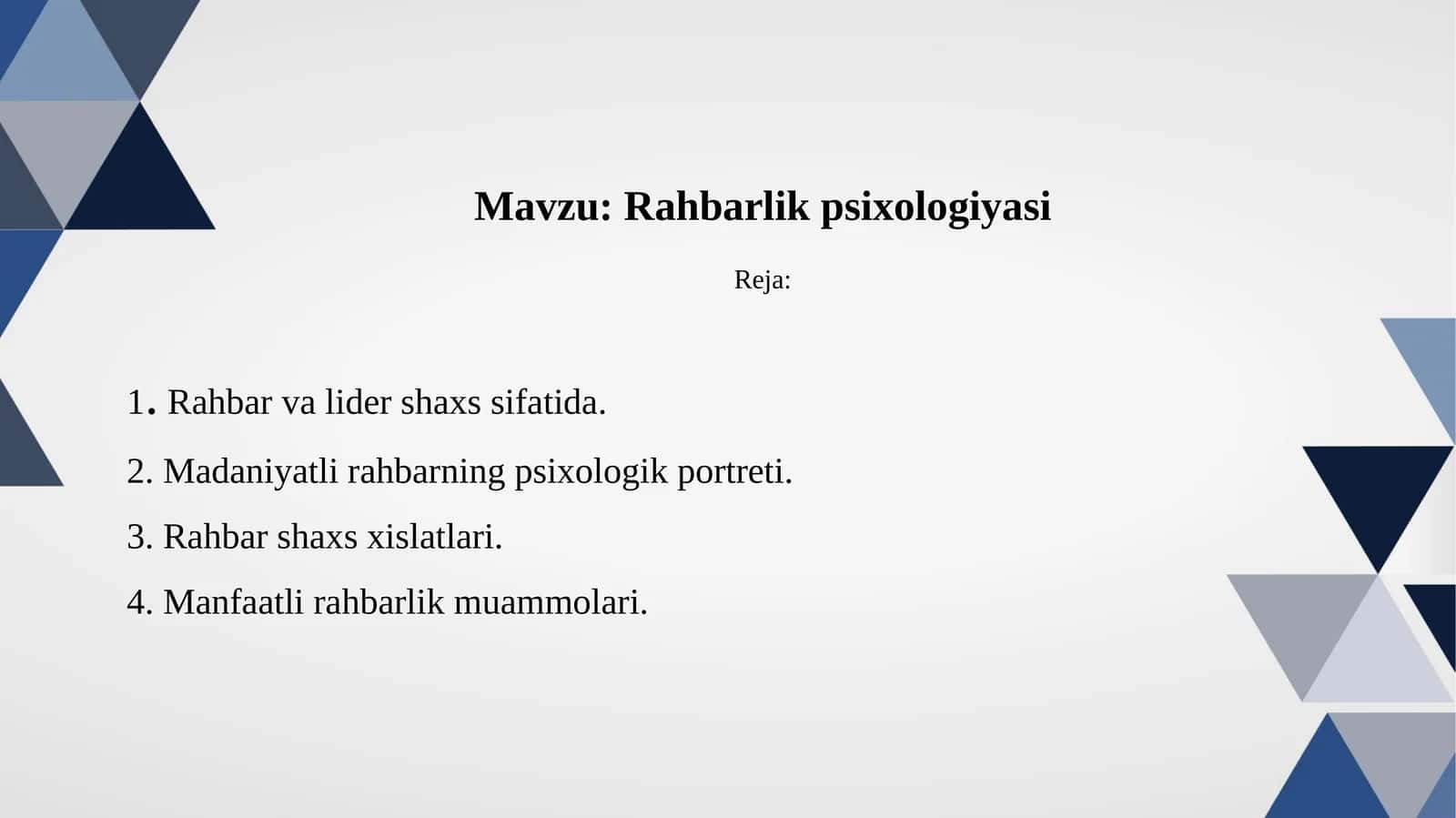Rahbarlik psixologiyasi 1