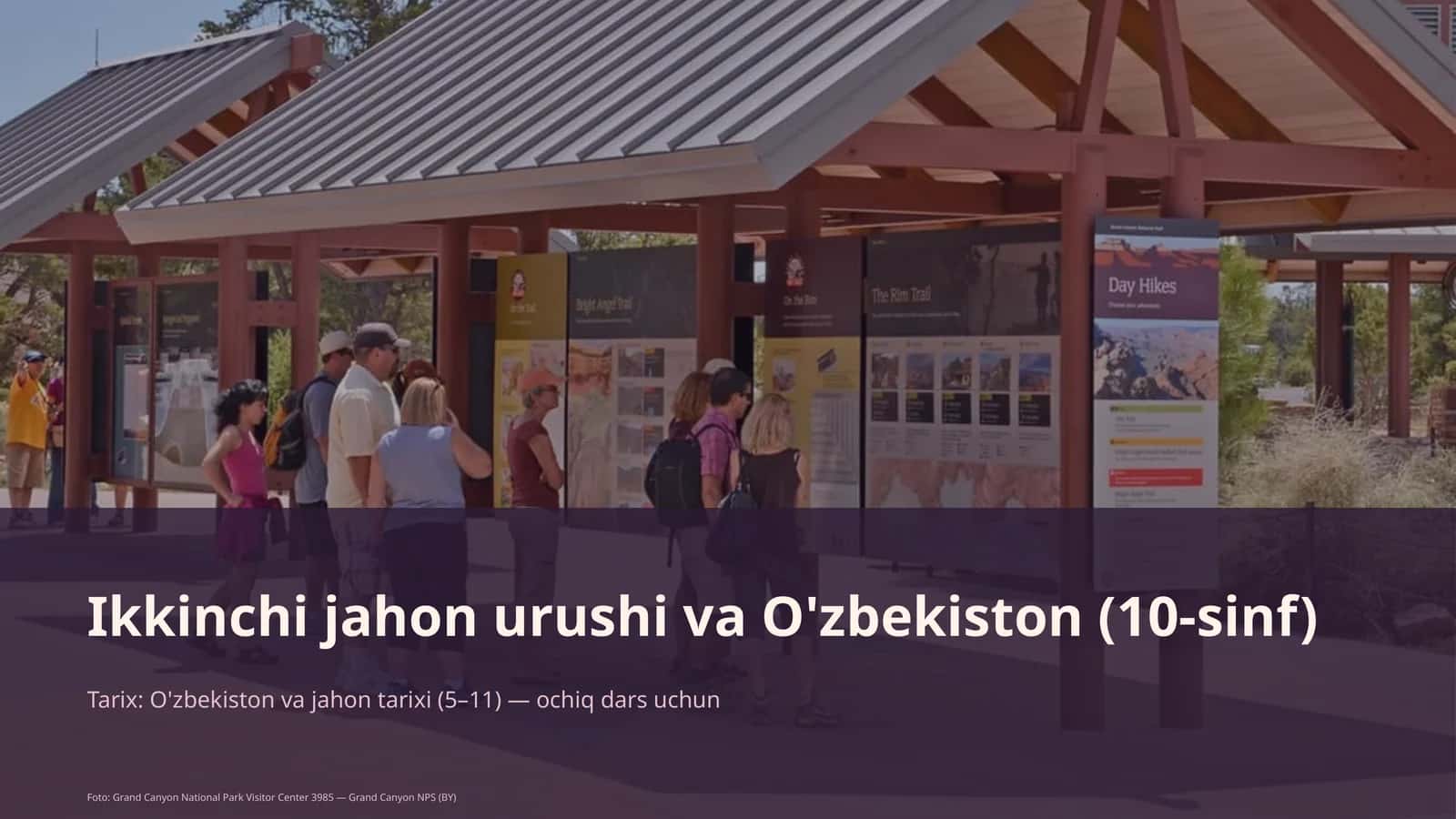 Ikkinchi jahon urushi va O'zbekiston (10-sinf) 1